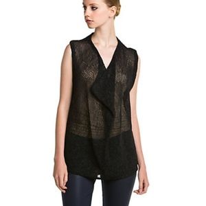 Alice + Olivia sleeveless open weave top